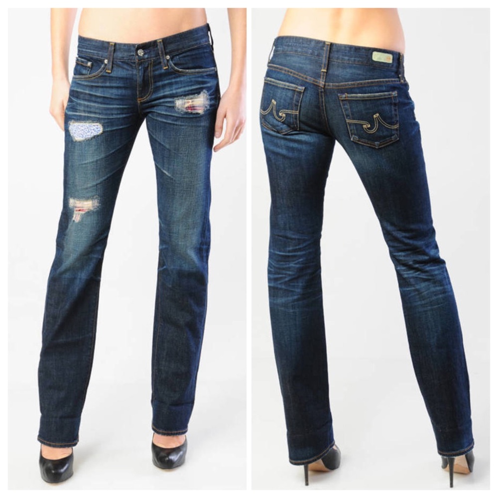 AG Adriano Goldschmied Tomboy Boyfriend Fit Jeans in 10 Year Patch Size 32